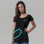 WOMENS EXTENDED SHOULDER TEE